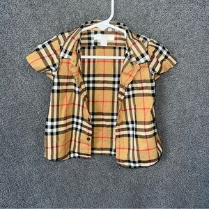 Baby Burberry button down shirt